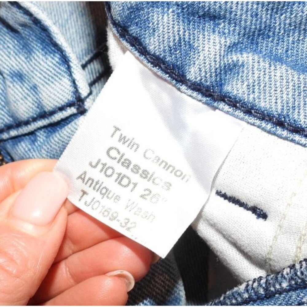 JNCO Twin Cannon Classic Wide Leg Jeans Mens 32x32 Antique Wash Y2K Baggy Skater - Picture 6 of 13